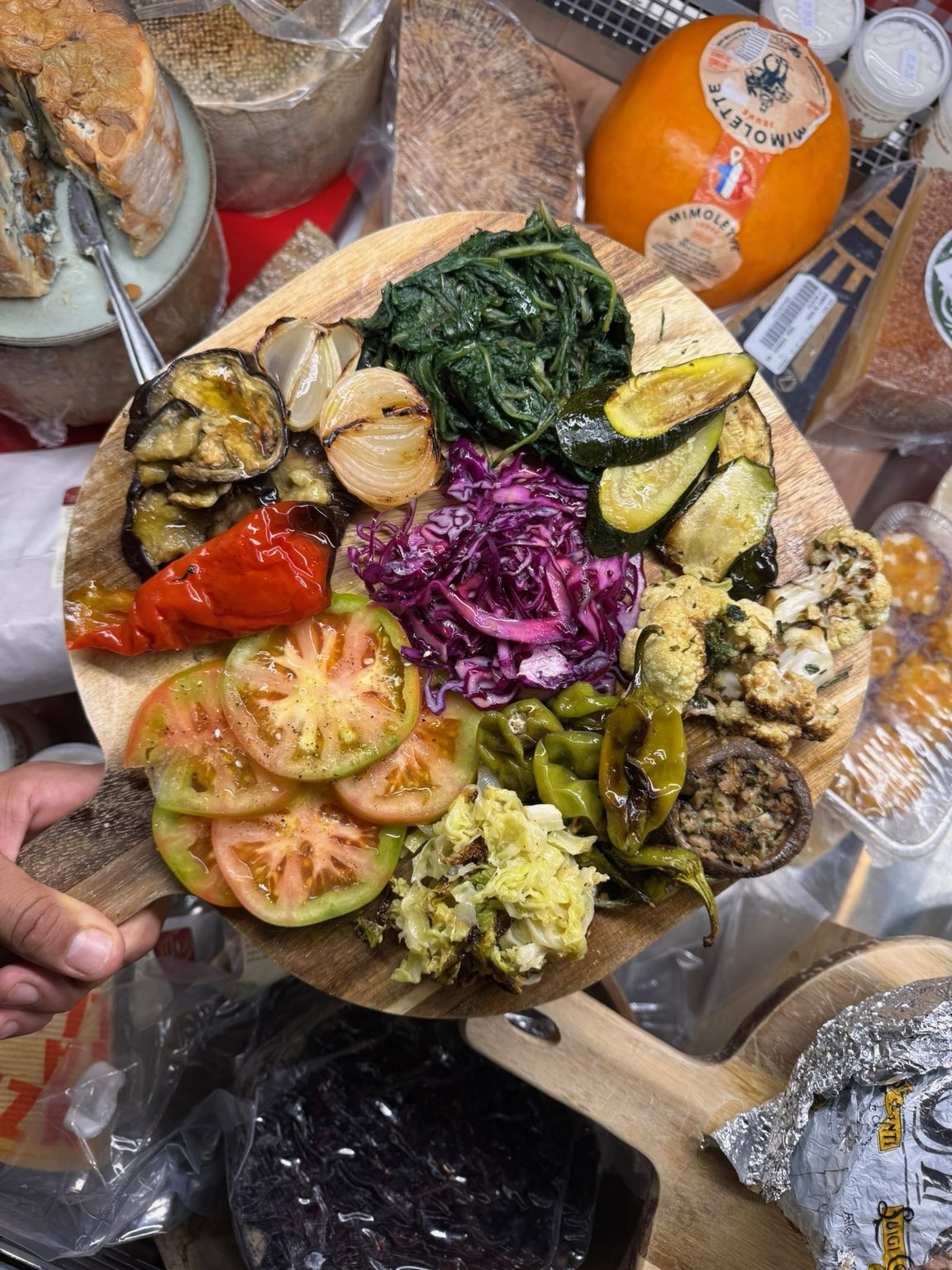 Tagliere di verdure di stagione